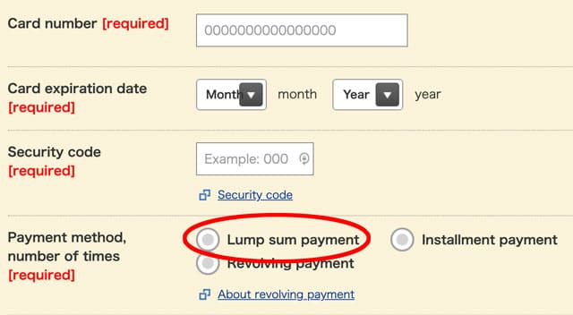 Lump-sum-payment