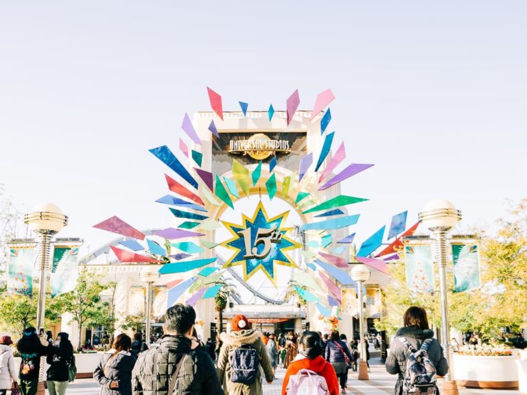 The entrance to the Universal Studios Japan