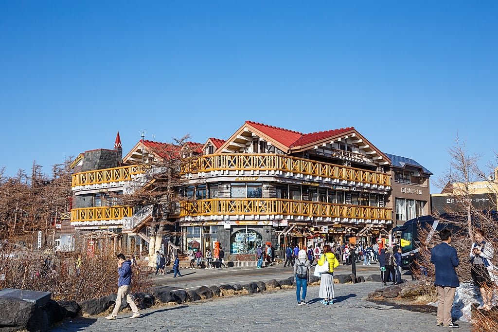 Souvenir shops in Fuji 5th station