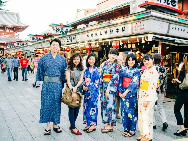 Kimono rental in Asakusa