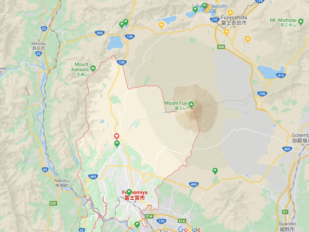 Fujinomiya Map