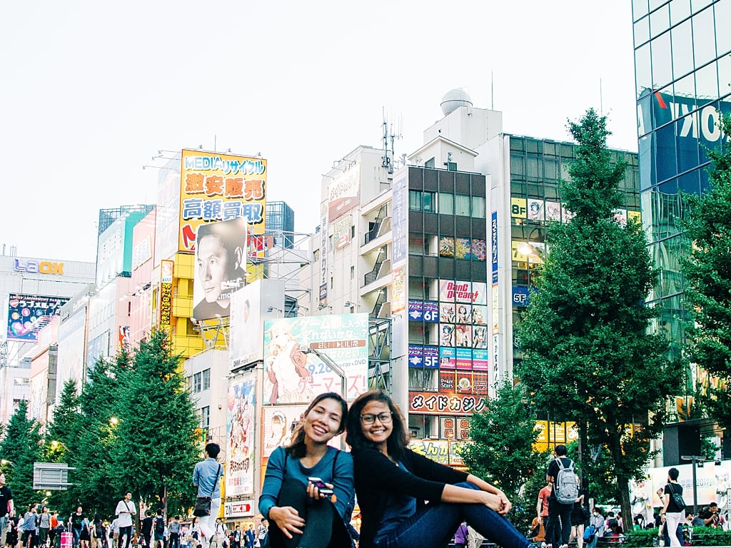 My cousin and I, when she visited me in Japan